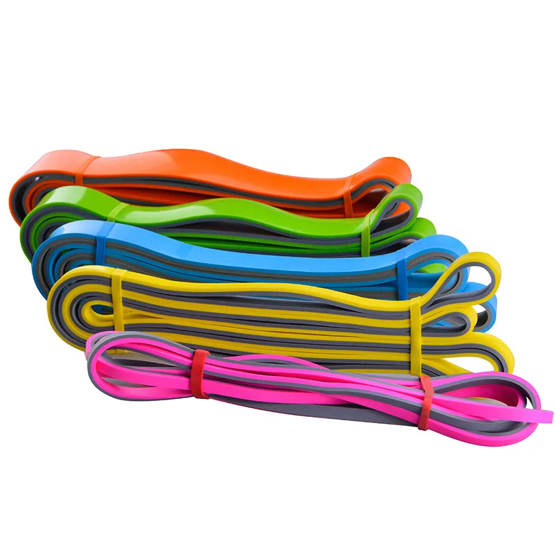 Two-Tone Stretch Resistance Workout Bands for Pull-Up Assistance in Body Powerlifting Sports & Entertainment Product