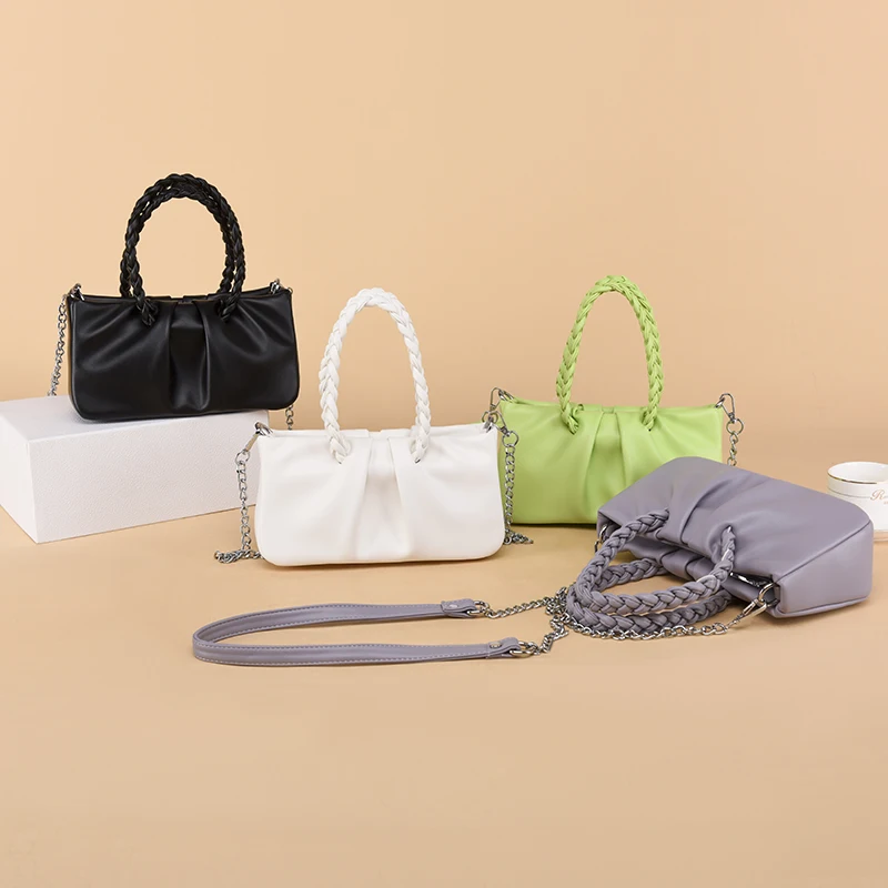 

2022New design hot sell bags handbag women fashion design lady cross body shoulder bag girls plain color purse tote bag
