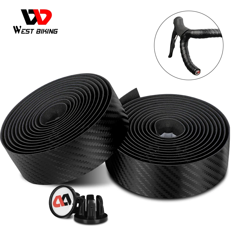 

WEST BIKING Smooth PU EVA Professional High Quality Cycling Handlebar Strap Anti-Slip Wear-Resistant Bicycle Handlebar Tape