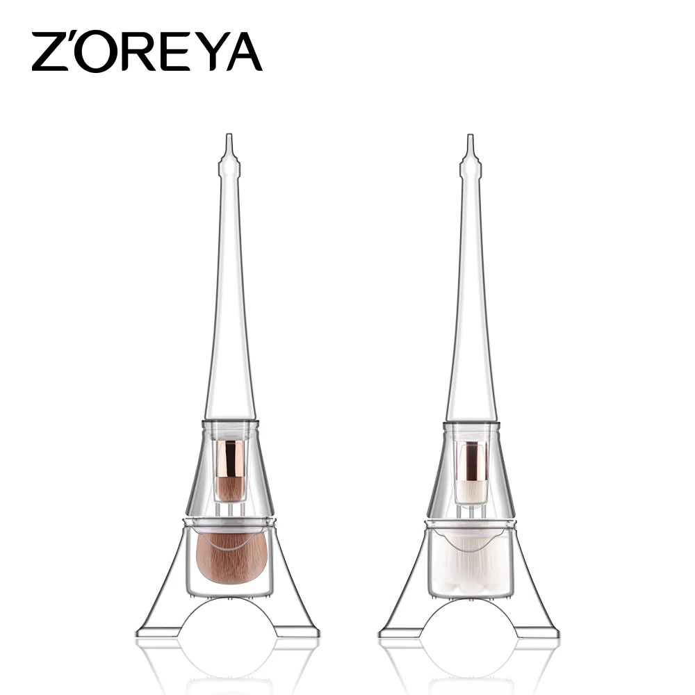 

ZOREYA Patent Product Multifunction Makeup Brush And Facial Brush 2 in l Clear Base