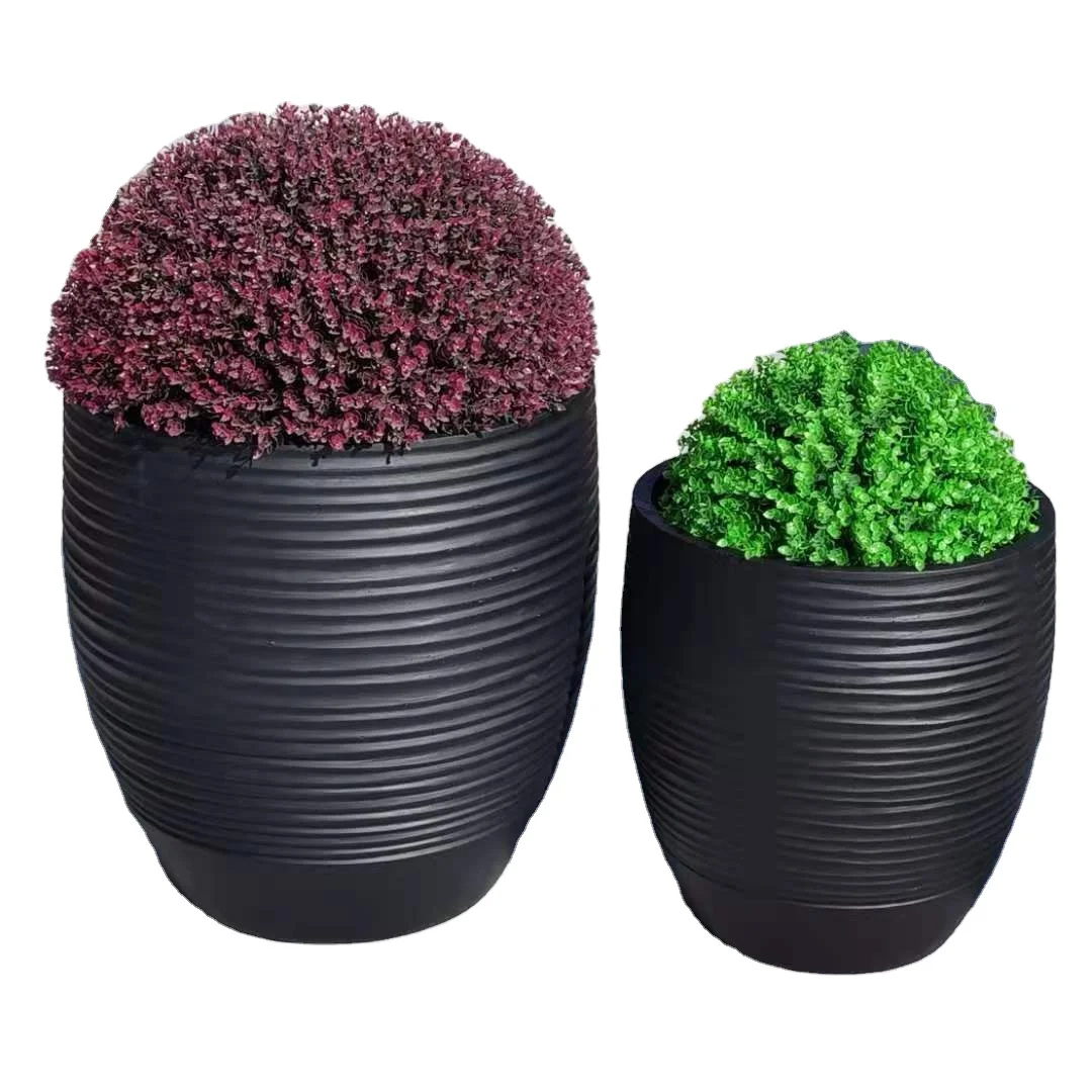 

Popular round fiber clay planter flower pot for distributor