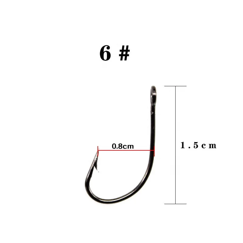 

Custom fishing hooks saltwater single hook carbon steel barb metal jig hook, 2 colors