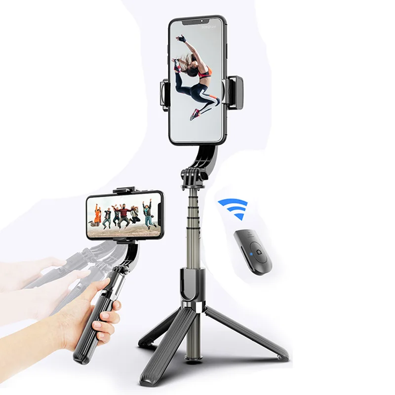 

L08 Gimbal Stabilizer Tripod Selfie Stick 360 Rotation Handheld Anti-Shake Selfie Video Stabilizer smartphone smart selfie stick