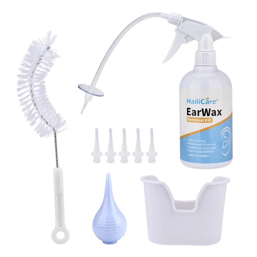 

USA Freeshipping Earwax Removal Kit for Ear Irrigation Ear Washer Bottle System for Ear Wax Cleaning Remover for Adults & Kids, White