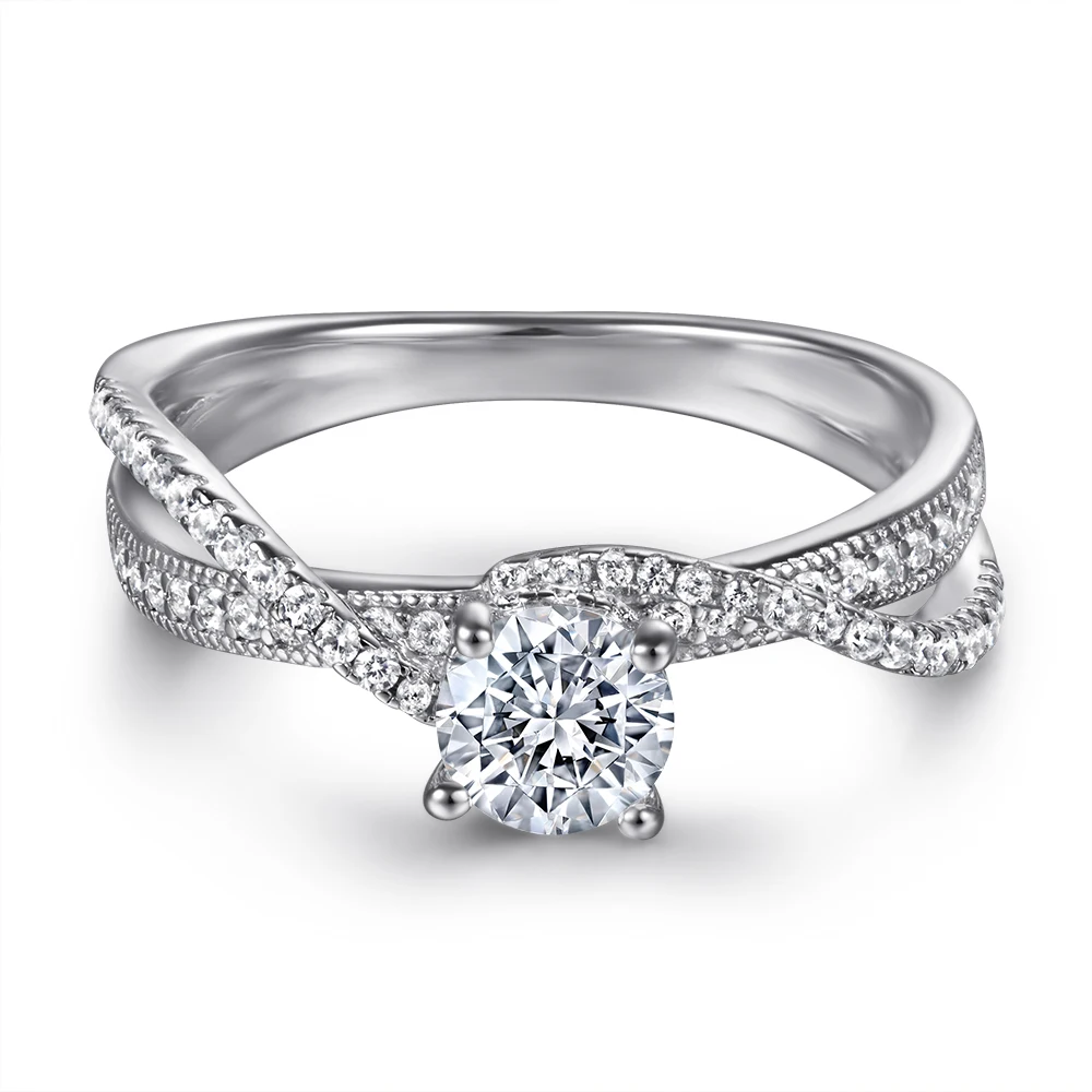 

Ready to Ship Hot Trending Wedding Rings 925 Sterling Silver with Zircon