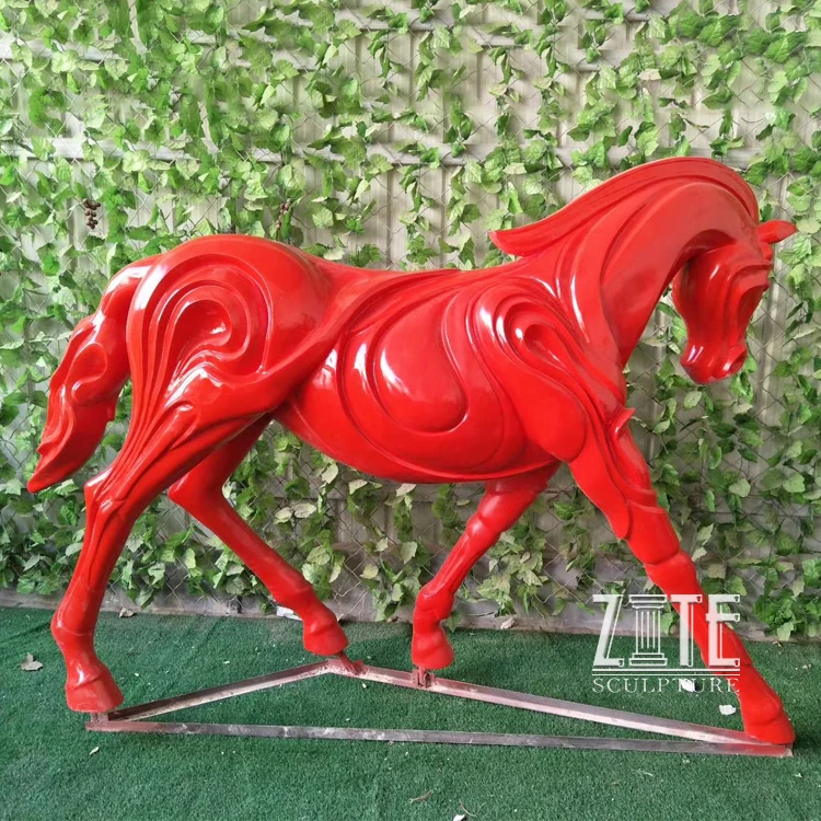 High Quality Animal Sculpture Life Size Resin Horse Statue For Sale
