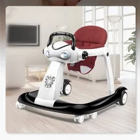 

Pusher 3 in 1 Baby Walker Ride on Car Music Toy Toddler Round Activity Assistant Unique Baby Walker