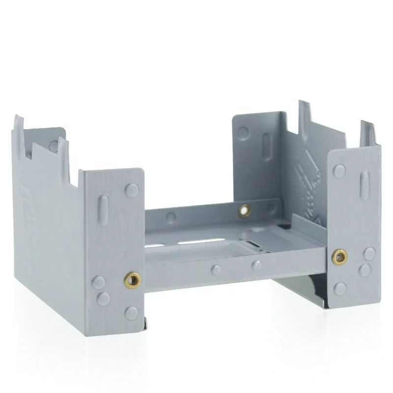 

medium aluminum mess tin accessories Germany portable outdoor folding solid fuel camp stove, Grey