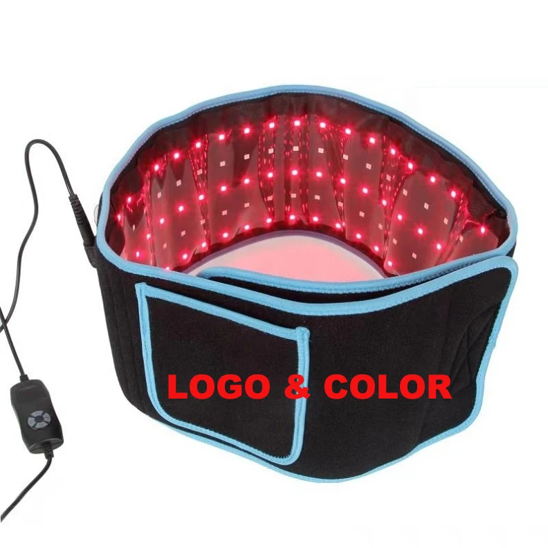 

US stock Original factory lipo laser physical equipments fat loss therapy red light wrap belly red light therapy belt, Black