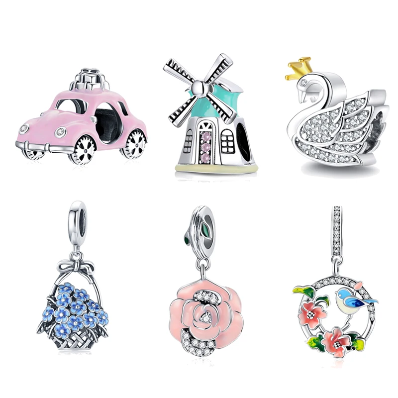 

New arrival high quality 925 sterling silver jewelry charms for bracelet making