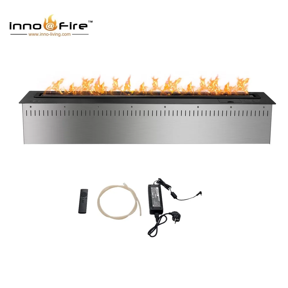 
48 inch intelligent ethanol fireplace with wifi remote google home alexa compatible burner 