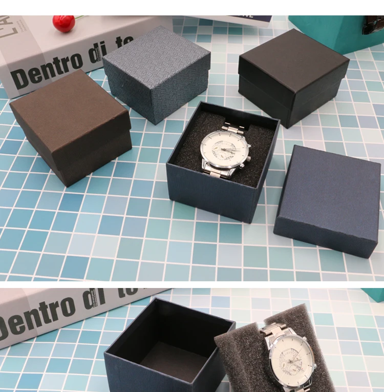 2021 Wholesale Cardboard Paper Gift Packaging Single Watch Box Case