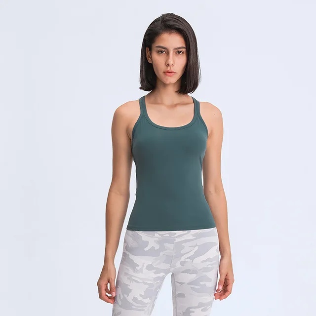 

Custom Logo Active Wear Tank Top Women Fashion Y Back Training Tank Tops for Ladies, 3 colors