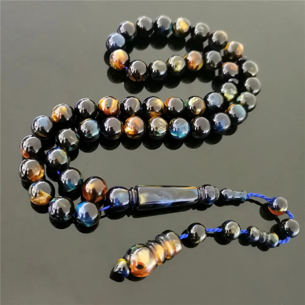 

High Quality Muslim Tesbih Subha 45PCS Colorful Amber Islamic Prayer Beads