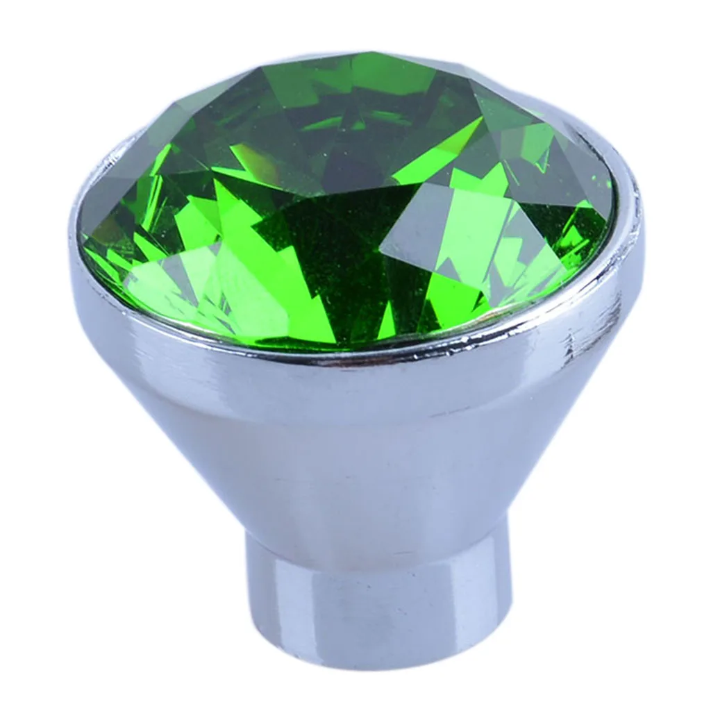 水晶橱柜旋钮 25毫米水晶梳妆台抽屉把手