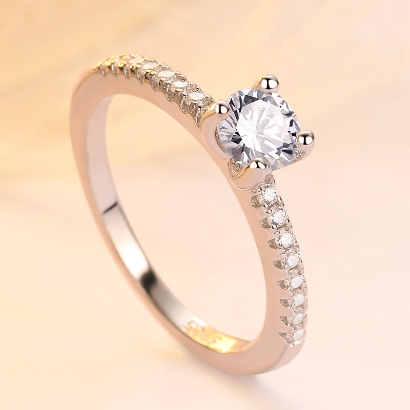 

Ready to Ship Hot Sale 925 Silver Wedding Rings for Women