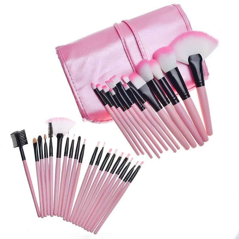 

Hot Selling 32 Piece OEM Cheap Makeup Brush Set Bag Professional Custom Logo Cosmetic Synthetic Hair Make Up Brushes, As the picture