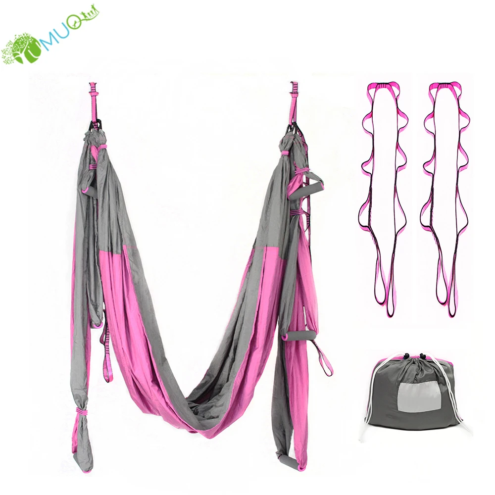 

YumuQ Silk Parachute Nylon Antigravity Flying Aerial Yoga Swing / Hammock / Trapeze, Customerized
