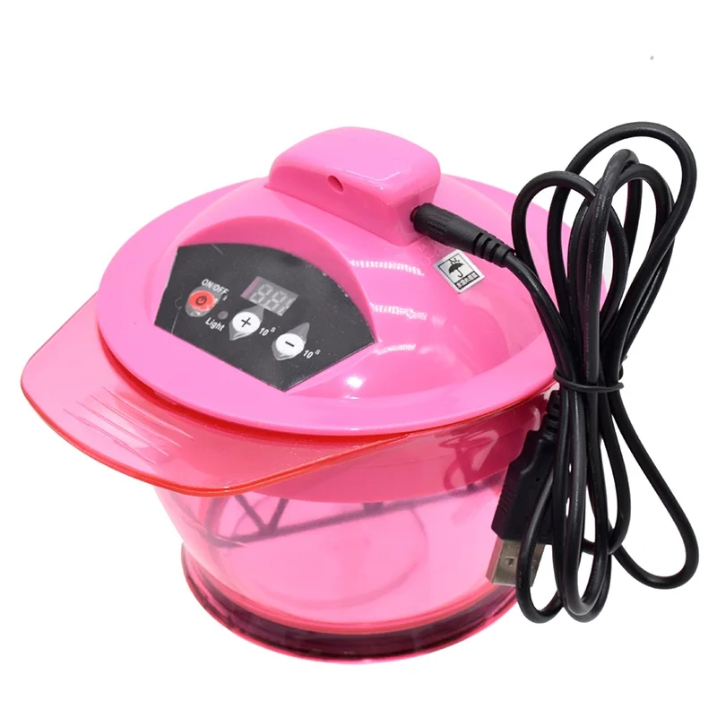 

wholesale beauty personal care barber salon coloring hair high quality pink electric plastic dyeing tint bowl made in china