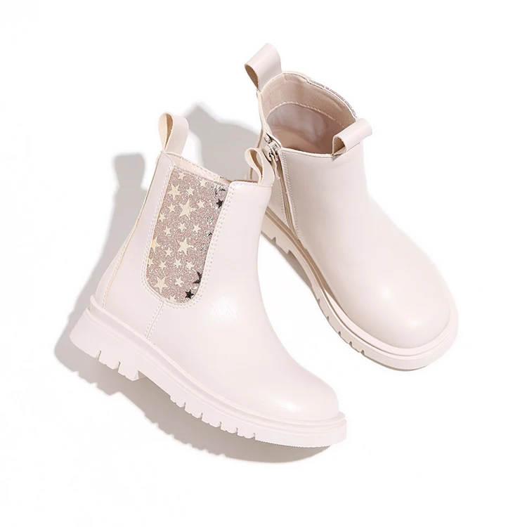

New Model Fashion Star Elastic Casual Lightweight Shoes Kids Boots for Girls