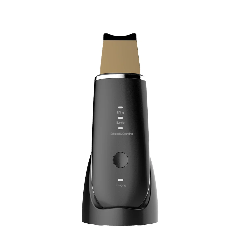 

new ultrasonic skin scrubber facial cleansing skin lifting ultrasonic beautiful instrument, Customized color