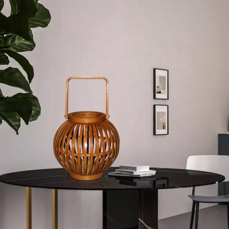 
bamboo candle holder 