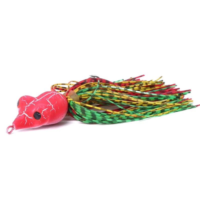 

5Colors 7g/9cm Artificial Wobbler Thunder Frog Tassel Plastic Hard Bait Lifelike Skin Bass With Hook Bionic Bait Fishing