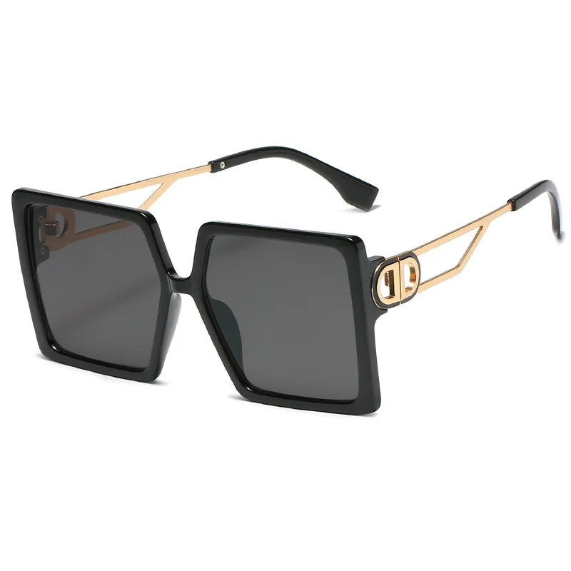 

MJ-0390 The New Fashion Trend In Europe And The United States Personality Big Frame Square Sunglasses 2021