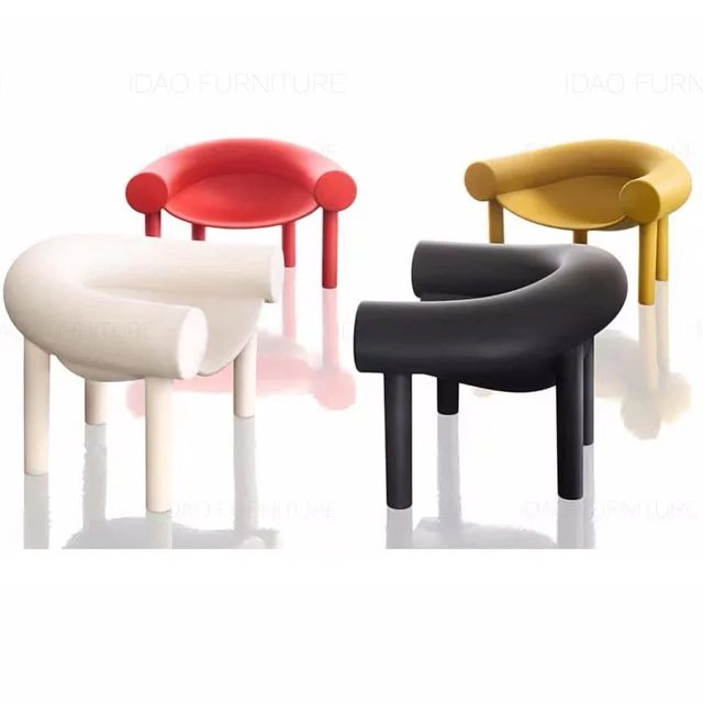 
Factory wholesale fashion design plastic back leather cushion side chair 