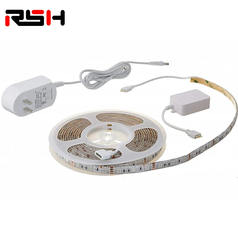 Smart WiFi LED Strip Lights Works with Alexa 12V 10m  WiFi Flexible LED Strip 5050 RGBW Color Changing Sync to Music Mood