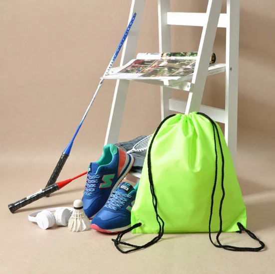 

Custom Logo Polyester Foldaway Shopping Backpack Bag With Zipper Pocket, Cmyk