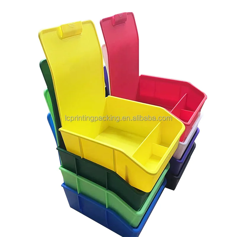 

work box for dental laboratory large size colorful work tray case plastic box