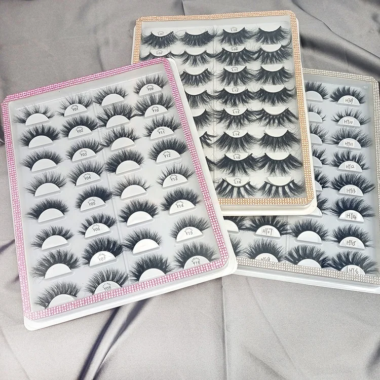 

empty eyelash box container eyelash boxes custom logo lash book