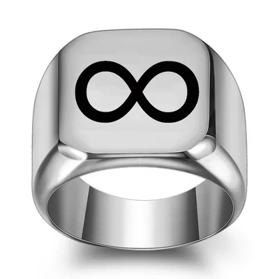 

2021 New Personality Praying Hands Pattern Ring Infinity Shape Stainless Steel Ring for Unisex, Gold silver