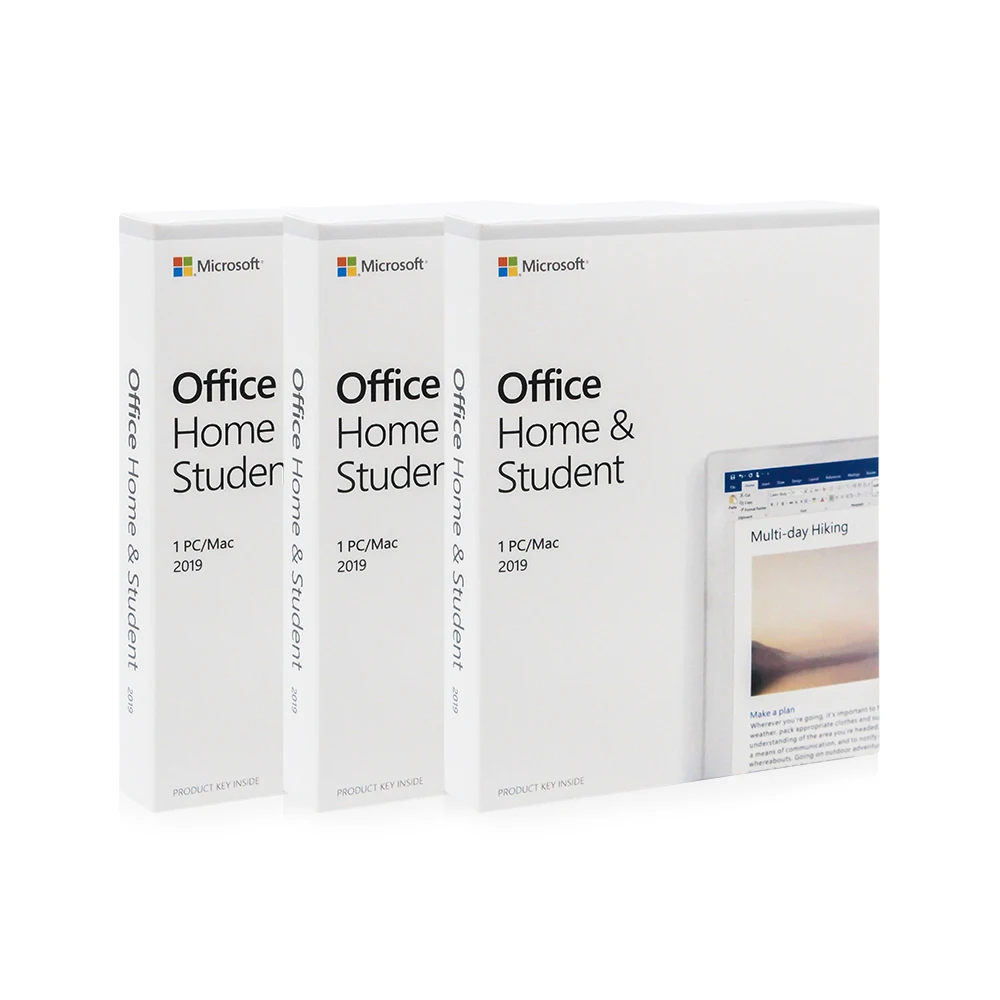 

Office 2019 Home and Student Box Keycard