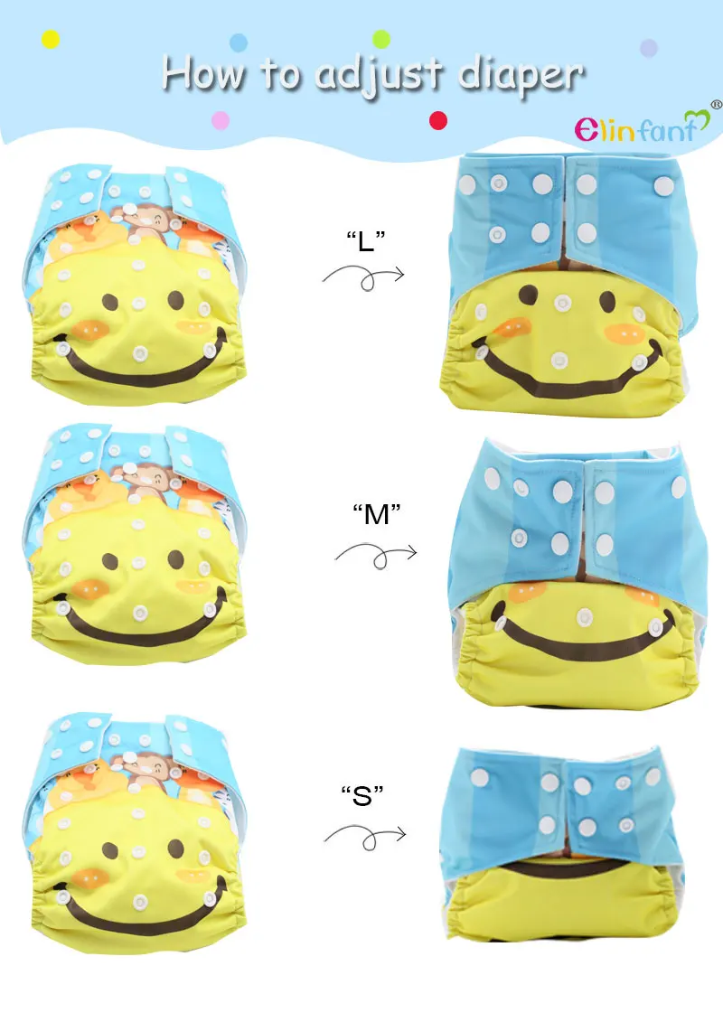 Happy Flute Baby Cloth Pocket Diaper Positioning Baby Cloth Diaper