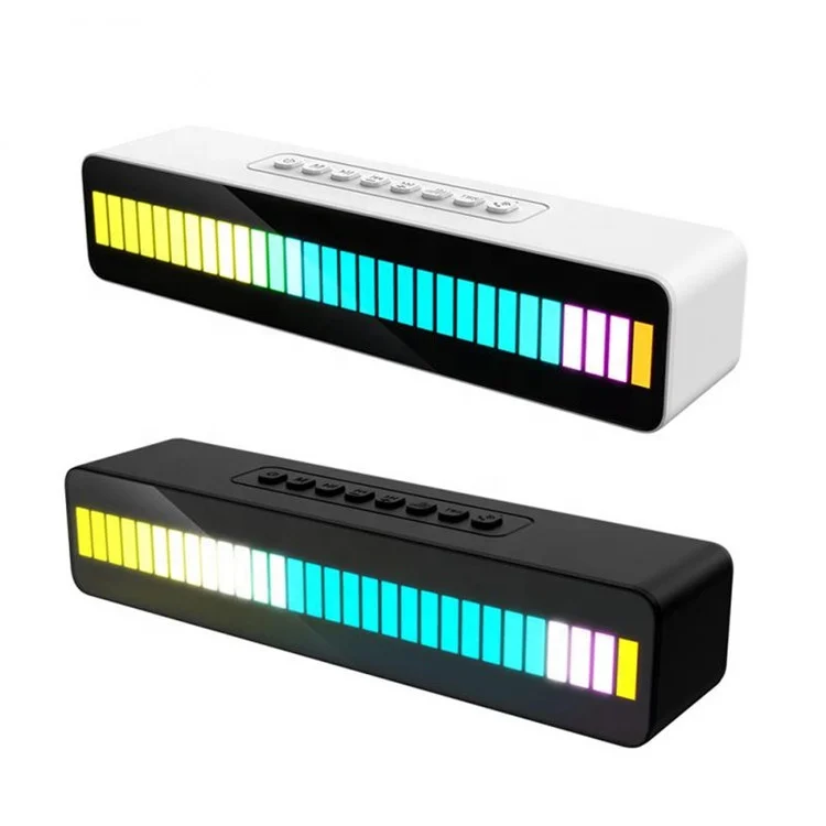 

new arrival hands free call Atmosphere Rhythm Light Bar Car Home RGB LED Wireless TWS Subwoofer Speaker