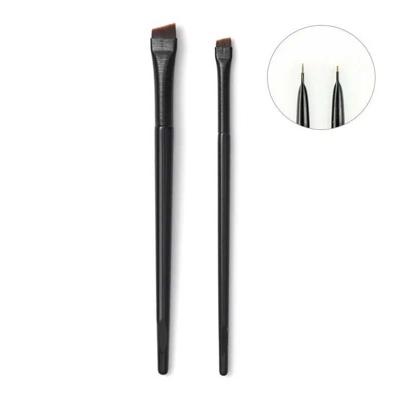 

Wholesale Customize eyeliner brush Eyebrow brush Professional Synthetic Hair Angle Shape Brow Brushes