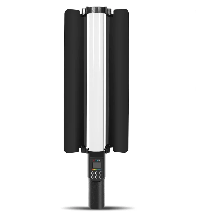 

2022 New PULUZ 122 LEDs Photo Handheld Stick Camera Light Full Color RGB Fill Light with Barndoor Photographic Lighting