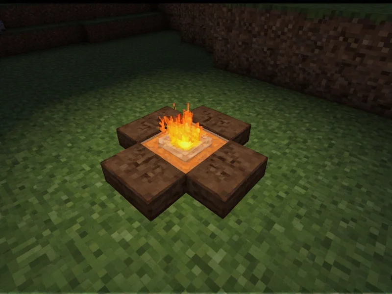 how to craft a campfire in minecraft