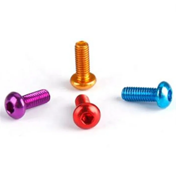 Chinese Supplier Color Aluminum Anodized Bolts With Hexagon Head Screws