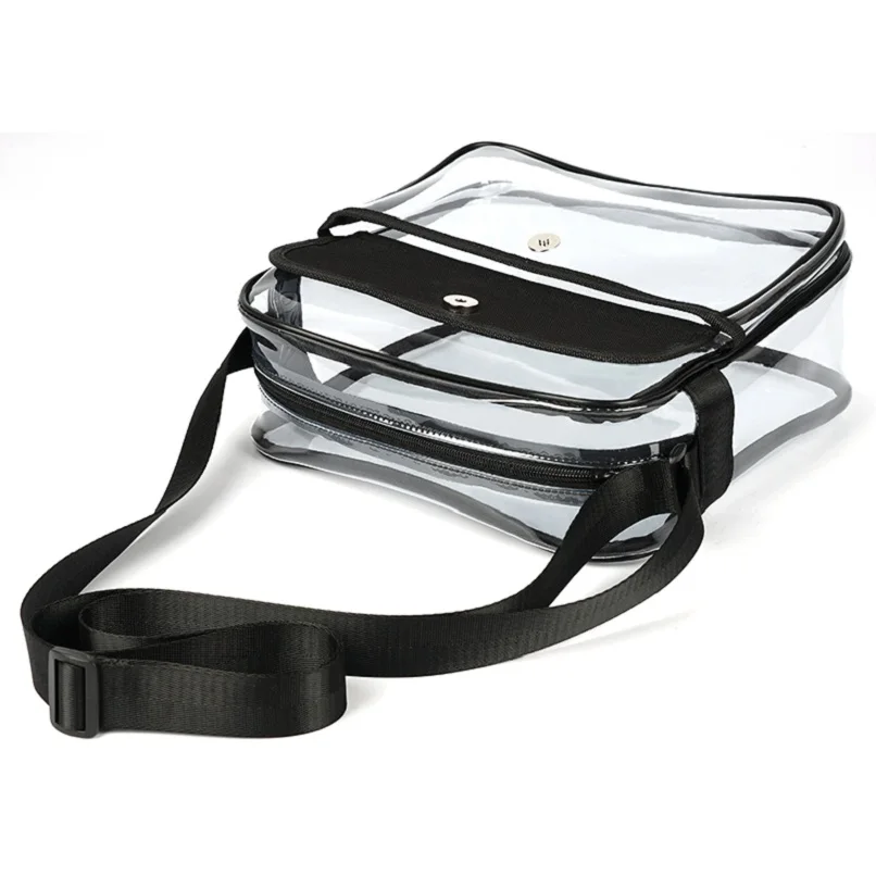 Bsci Oem Clear Pvc Messenger Shoulder Bag Crossbody Bag Wholesale Buy