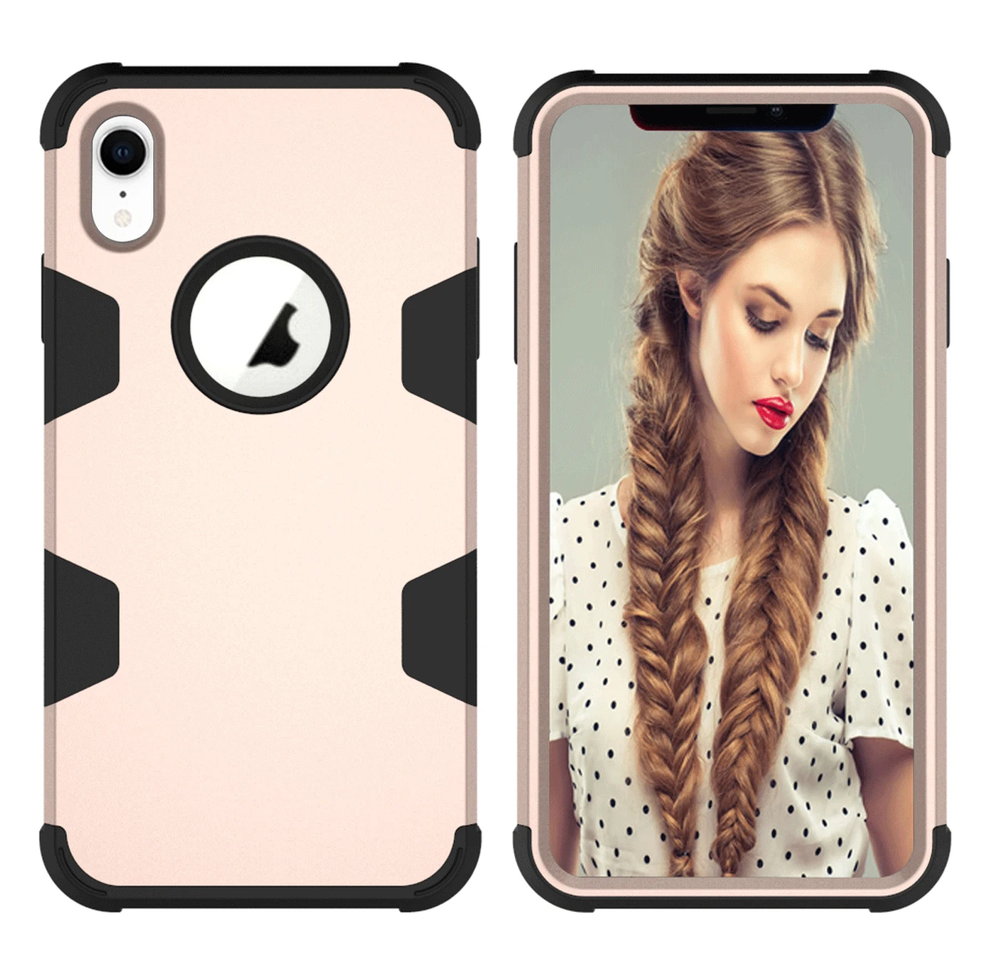 

New designed Shockproof protective case compatible with iPhone XR