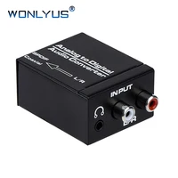 

Analog to Digital Audio Converter, R/L RCA 3.5mm AUX to Digital Coaxial Toslink Optical Audio Adapter