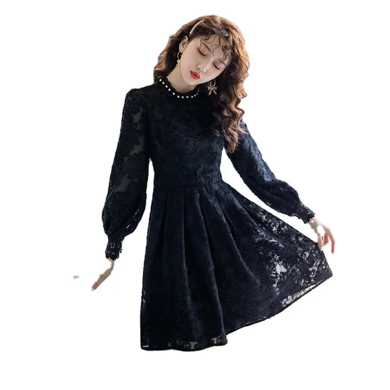 

Summer plus size women's fashion sexy temperament commuter long sleeve dress