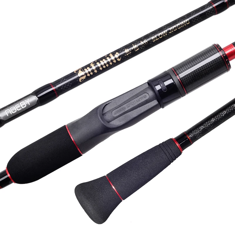 

NOEBY INFINITE A6 saltwater 2 section carbon fiber Fuji guides fishing rod slow Jigging fishing Rod