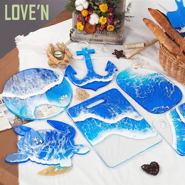 

LOVE'N LV196C Design Huge turtle Ornaments decor mould Whale Jewelry tray anchor coaster resin silicone molds for diy making