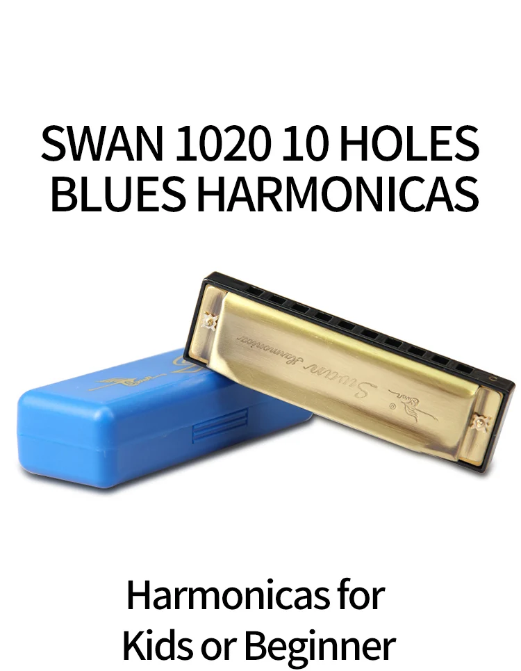 SWAN 1020-1 10 Holes Blues Harmonicas