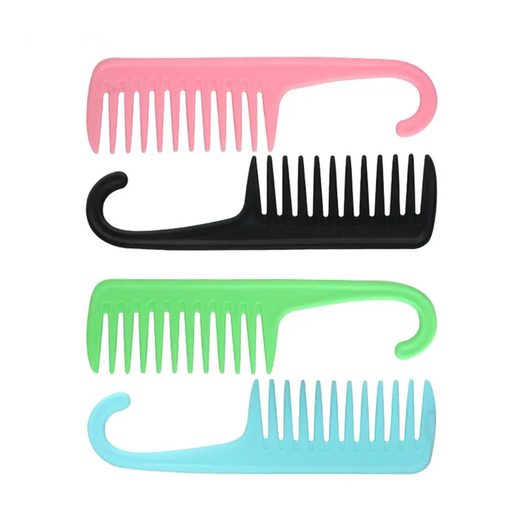 

Private label Anti-static Large Tooth Detangle Comb, Wide Tooth Hair Comb Salon Shampoo Comb for Thick Hair Long Hair and Curly, Pink,black,etc..