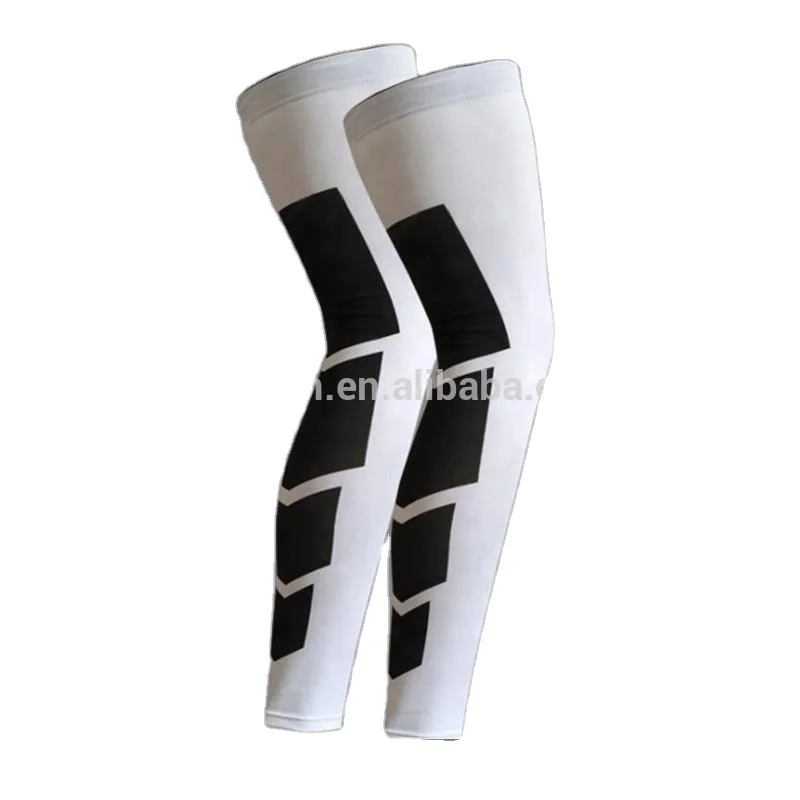 

High quality football basketball knee support waterproof leg sleeves, Black, white, red, blue, green